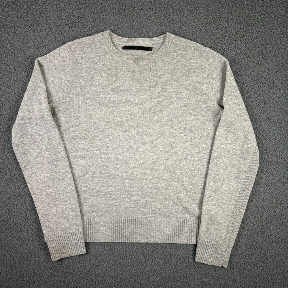 Jenni Kayne‎ Everyday Sweater Womens Small Gray Wool Cashmere Crew Lightweight